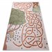 Alfombra FUN Honey para niños oso abejas 140x190 Beige
