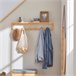 Perchero de Pared con Ganchos bambú FHK06-N SoBuy Madera