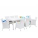 Beliani Conjunto de comedor ITALY Blanco