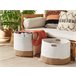 Beliani Estante de baño pequeño KAHAN Beige