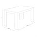 Pack Mesa Fija de Comedor o Cocina + 4 Sillas Nordic 138x80 Blanco/ Negro