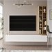 Mueble Para Tv Y Estantería Luvio Blanco