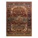 Alfombra KESHAN franjas Ornamento oriental 7518/53528 200x290 Marron