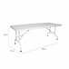 Mesa maleta plegable Natural