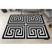 Alfombra HAMPTON Rich griego 200x290 Negro