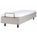 Beliani Cama ajustable sin cabecero Poliéster DUKE 90x200 Beige