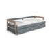 Cama doble juvenil Misty Haze 210x96 Verde