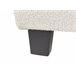 Beliani Cama con somier Bouclé ROANNE 150x213 Crema