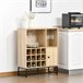 Aparador de Cocina Melamina de Madera y Metal HOMCOM 76 Marron