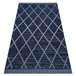 Alfombra de cuerda sisal COLOR 47268/309 Rombos Cuadrados 140x200 Azul