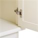Aparador de madera de 2 puertas Blanco
