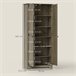 Alacena de Cocina Melamina de Madera, MDF HOMCOM, hogar - cocina Gris
