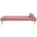 Beliani Chaise longue Poliéster NIORT Beliani Chaise longue Poliéster NIORT Rosa