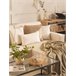 Beliani Cojín decorativo HELIOTROPE 30x50 Blanco
