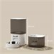 Conjunto Comedero Fuente ABS, Acero Inoxidable 201 PawHut Blanco