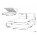 Beliani Cama con somier Terciopelo BATILLY 174x224 Gris