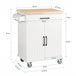 Carrito de Cocina con 2 Puertas y 1 Cajón FKW119-WN SoBuy Blanco