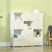 Armario Modular PP, Acero HOMCOM, hogar - muebles de dormitorio Natural/ Blanco