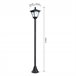 Farol Solar de Jardín Plásico Outsunny Farol Solar de Jardín Plásico Outsunny Negro