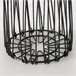 Jarrón decorativo VANDULA material metal Negro