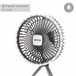 Aktive Ventilador portátil silencioso 3 en 1 c/luz y carga USB Negro