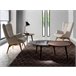 ANGEL CERDA Sillón tapizado tela capitoné Beige