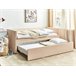 Beliani Cama con somier Bouclé TROYES 99x213 Beige