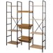 Max Home Estantería madera 11 estantes Negro/ Madera
