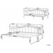 Beliani Cama con somier Metal TULLE 92x209 Blanco