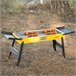 Aktive Barbacoa carbón plegable acero con bandejas laterales Amarillo