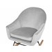 Beliani Sillón mecedora OXIE Beliani Sillón mecedora OXIE Gris Claro