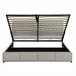 Cama con almacenamiento 200x160 Gris Claro
