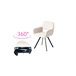 Urban Meuble Silla de comedor giratoria Beige
