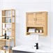 Mueble de pared para baño Tyresö bambú Natural