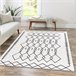 Alfombra reversible PALERMO ESTAMPADA Blanco