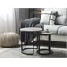 Beliani Conjunto de mesas DENNY 48x48 Negro