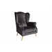 Sillón FLORENCIA decorativo color negro Negro
