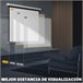 Pantalla Proyector Plástico HOMCOM Blanco