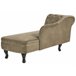 Beliani Chaise longue izquierdo Terciopelo NIMES Verde