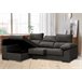 Sofa Chaise Longue Reclinable, con Arcon Antracita
