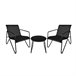 Acomoda Textil – Jardín 2 Sillones + Mesa (3 Piezas) Negro