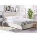 Beliani Cama con somier Terciopelo AMIENS 151x217 Beige