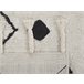 Beliani Alfombra de pelo corto KHEMISSET 160x230 Blanco/ Beige