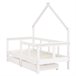 Estructura De Cama Infantil 146x75 Blanco