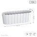 Jardinera para balcón BOARDEE BASIC 7,9L Blanco
