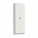 Armario multiusos 2 puertas efecto madera Blanco