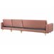 Beliani Sofá modular Terciopelo ABERDEEN Rosa