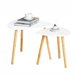 2 Mesitas de café FBT74-W SoBuy Blanco