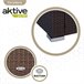Conjunto muebles terraza sillones, sofá y mesita ratán Aktive Negro