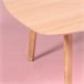 Mesa auxiliar cuadrada en madera de roble  - Northpole 80x80 Roble